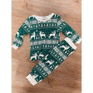 Pink Lily Kids Christmas Pj set